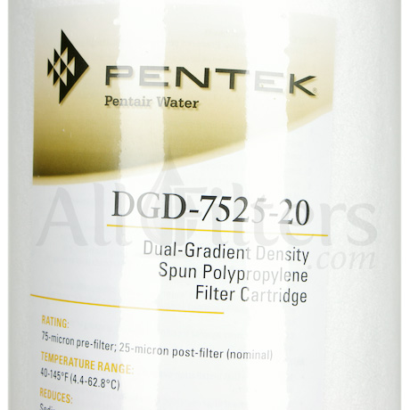 Pentair DGD-7525 Filtre à sédiments poly double qualité 4,5 x 10 25 Mic  Big Blue (155355-43)