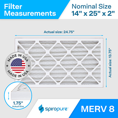 MERV 8 14x25x2