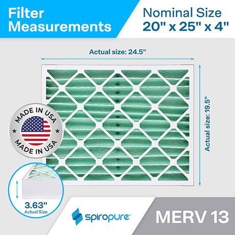 MERV13 20x25x4