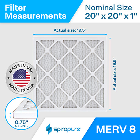 MERV 8 20x20x1