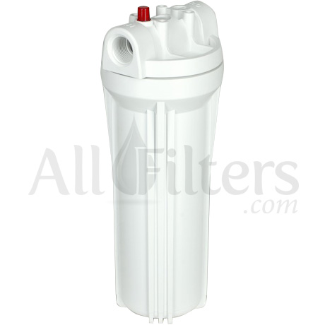 1/2 Ports with Pressure Relief Button Hydronix HF3-10WHWH12PR 10 White Housing with White Rib Cap 
