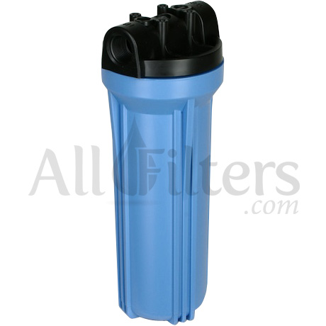 1/4 Ports Hydronix HF3-10BLBK14 10 Blue Housing with Black Rib Cap For RO & Filtration Systems 