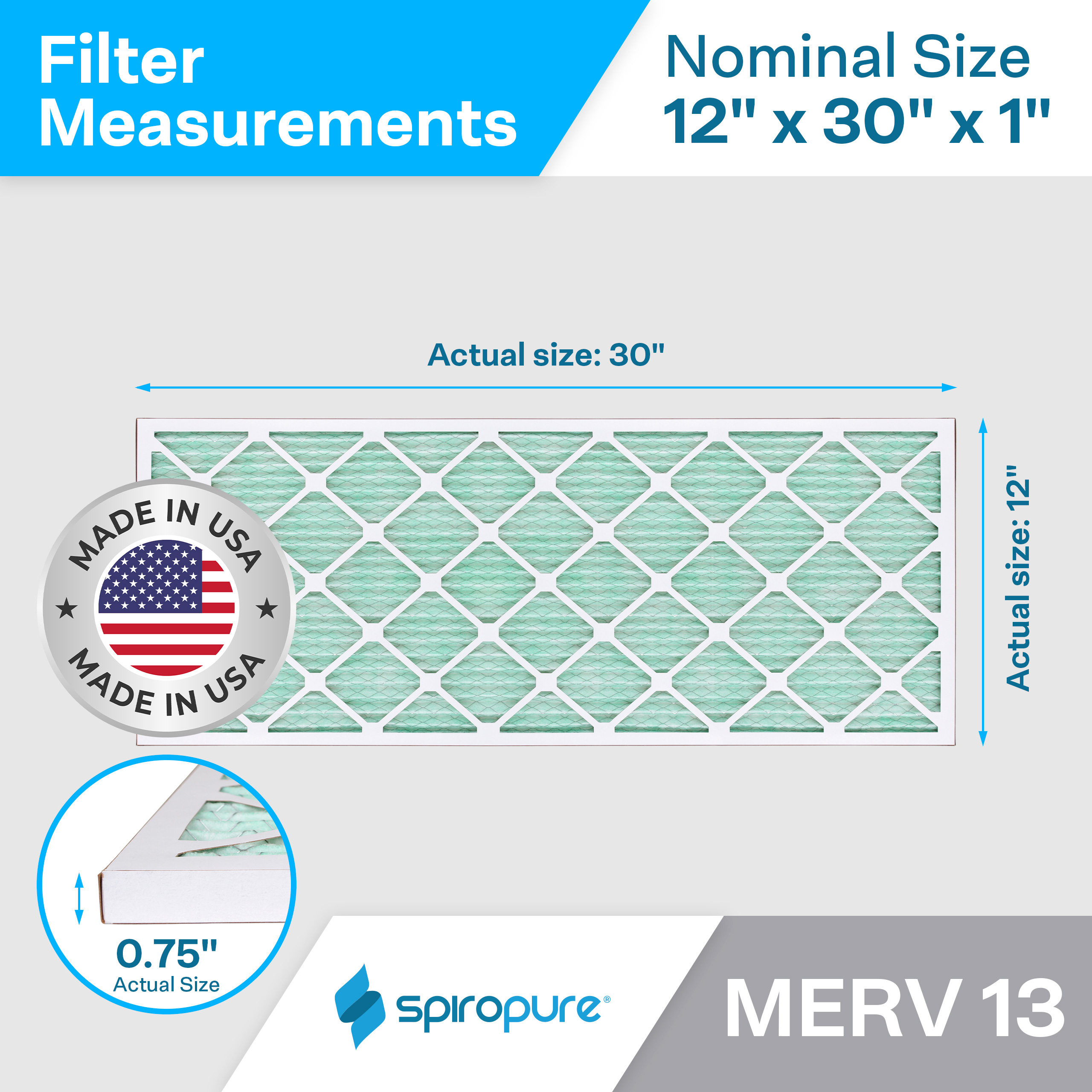 12x30x1 MERV13