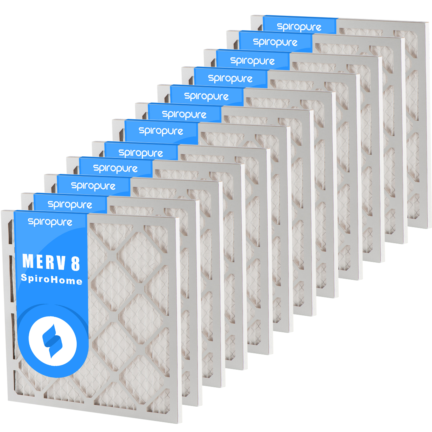 AIRx Filters Dust 16x16x1 Air Filter Replacement MERV 8 AC Furnace Pleated Filter 12-Pack