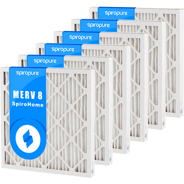 6 Pack 24x28x2 Dust and Pollen Merv 8 Replacement AC Furnace Air Filter 