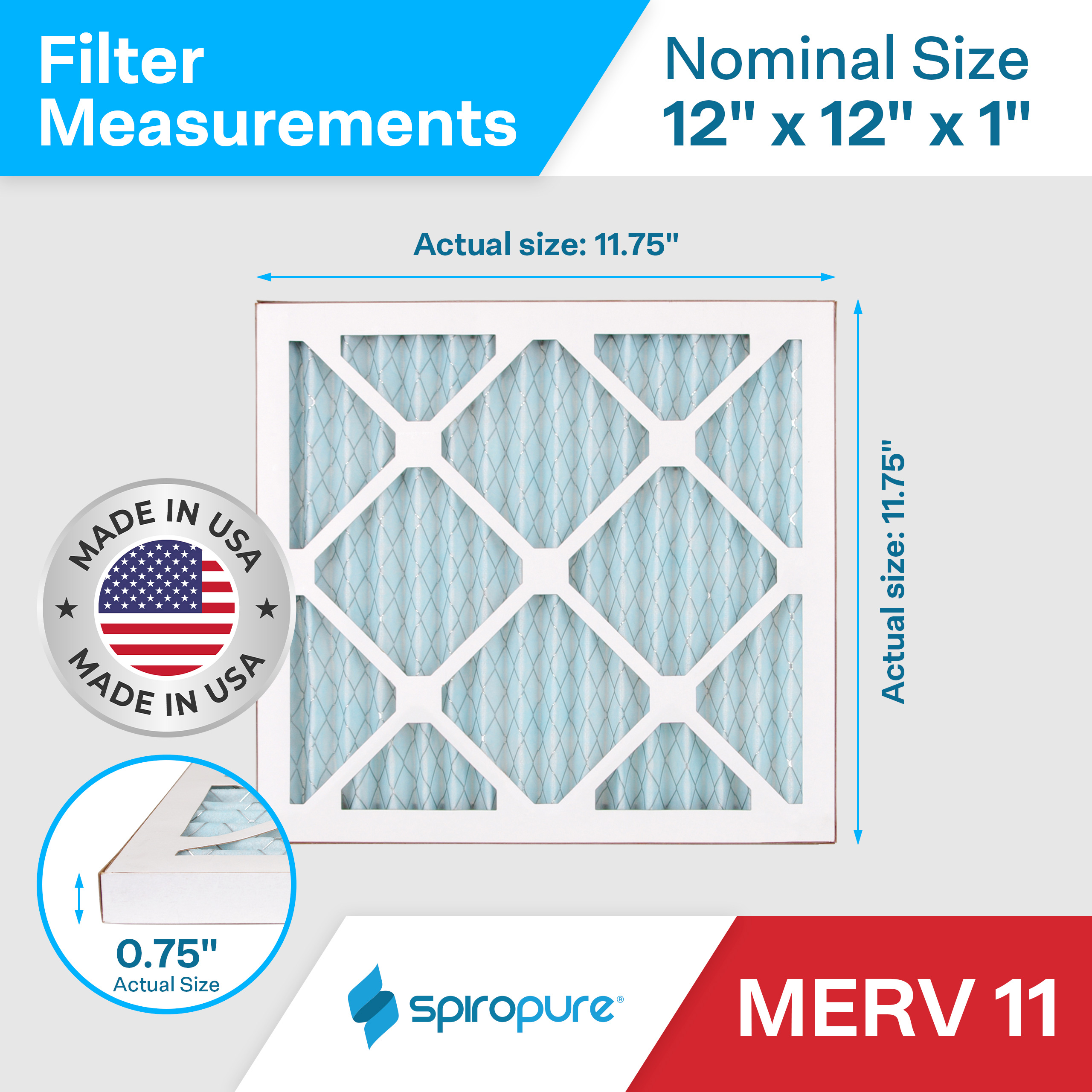 MERV 11 12x12x1