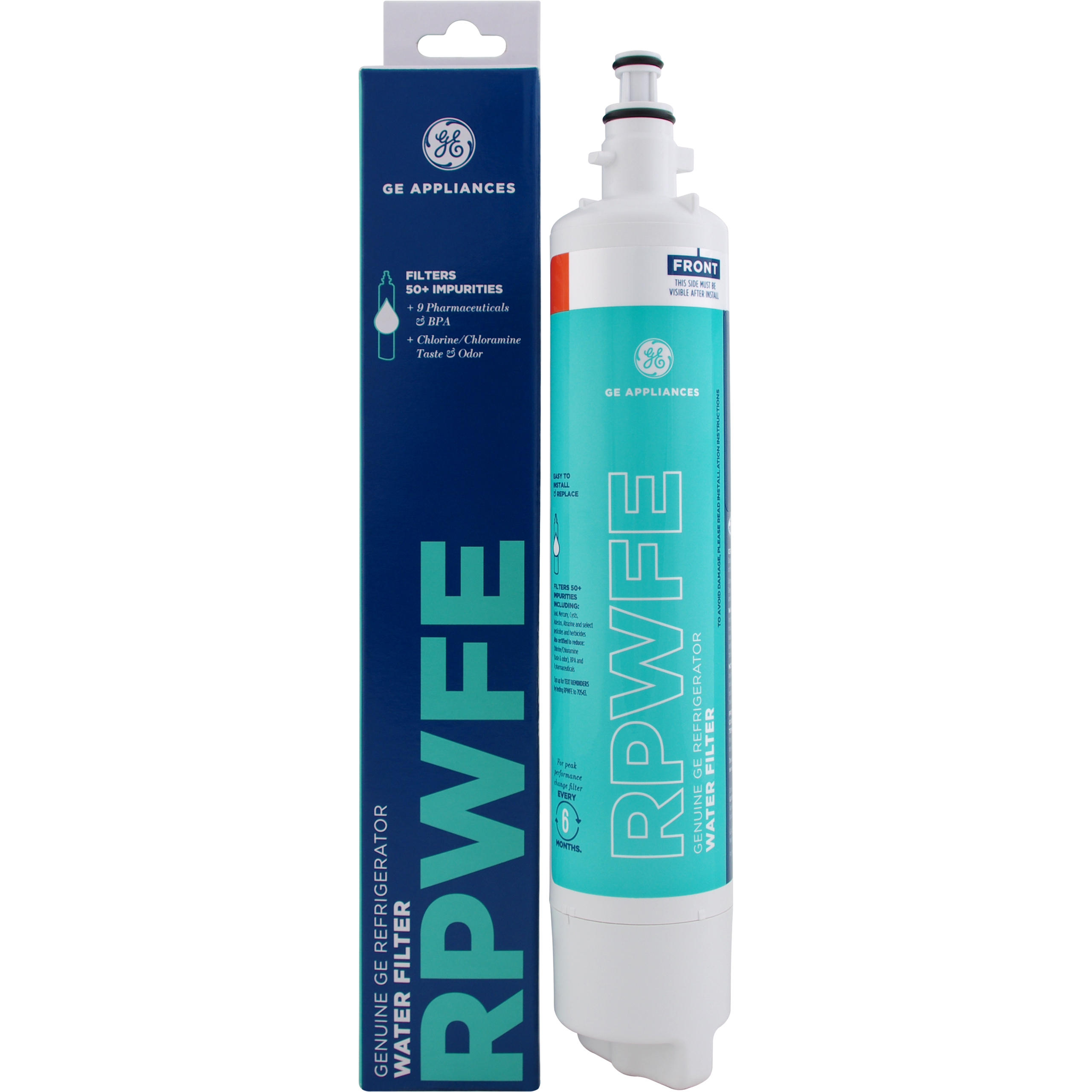 Genuine GE RPWF Refrigerator Water Filter in Sealed Retail Packaging 