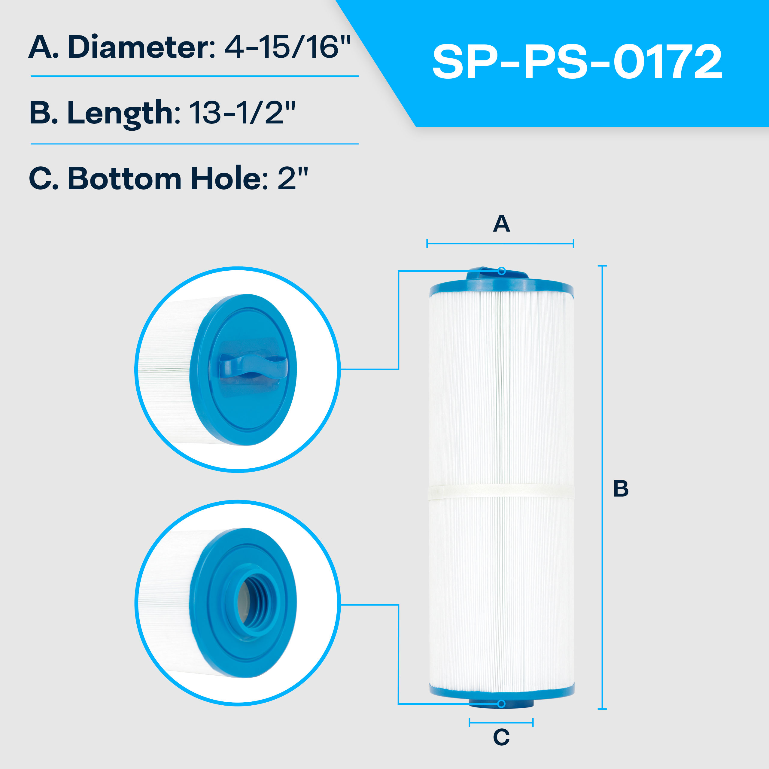 Cal Spa FIL505D13H15FCT FIL11100208 Hot Tub Spa Filter 33.26