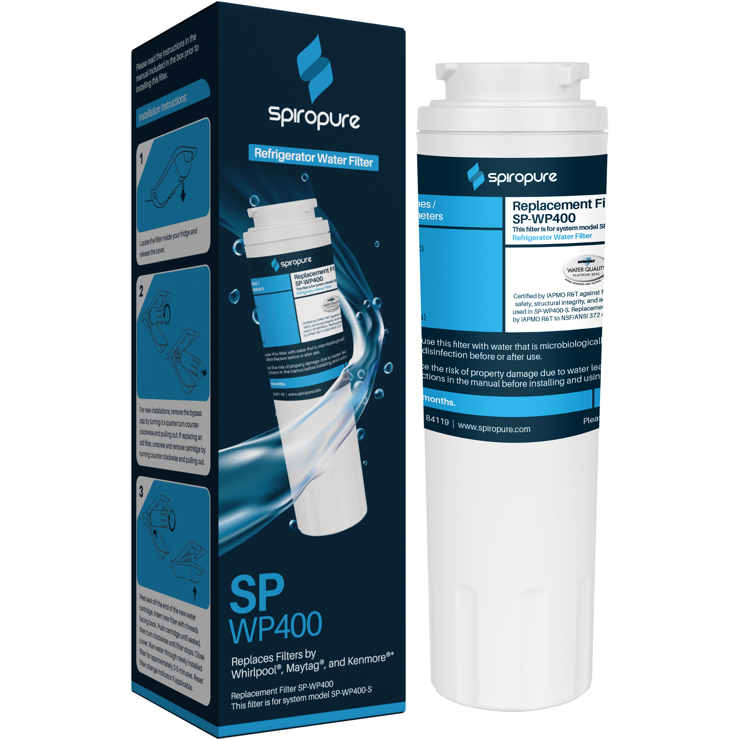 Maytag PSD265LGES Water Filter by SpiroPure SP-WP400