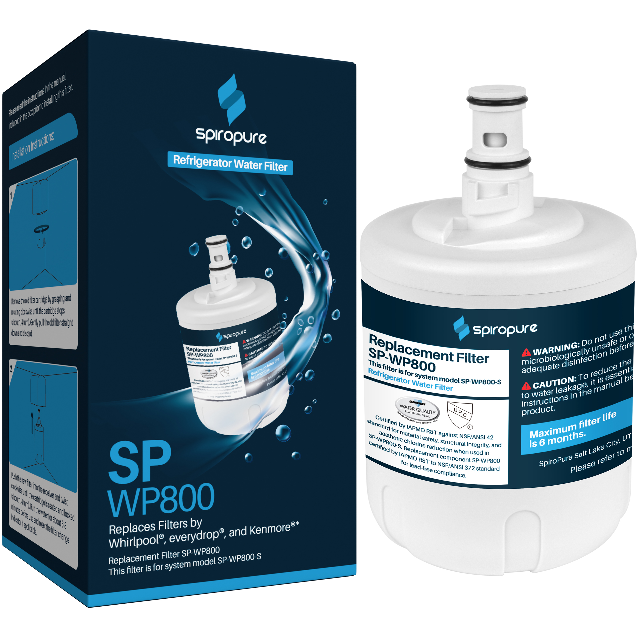 NEW Whirlpool EveryDrop Water and Ice Refrigerator Water Filter 8  EDR8D1 