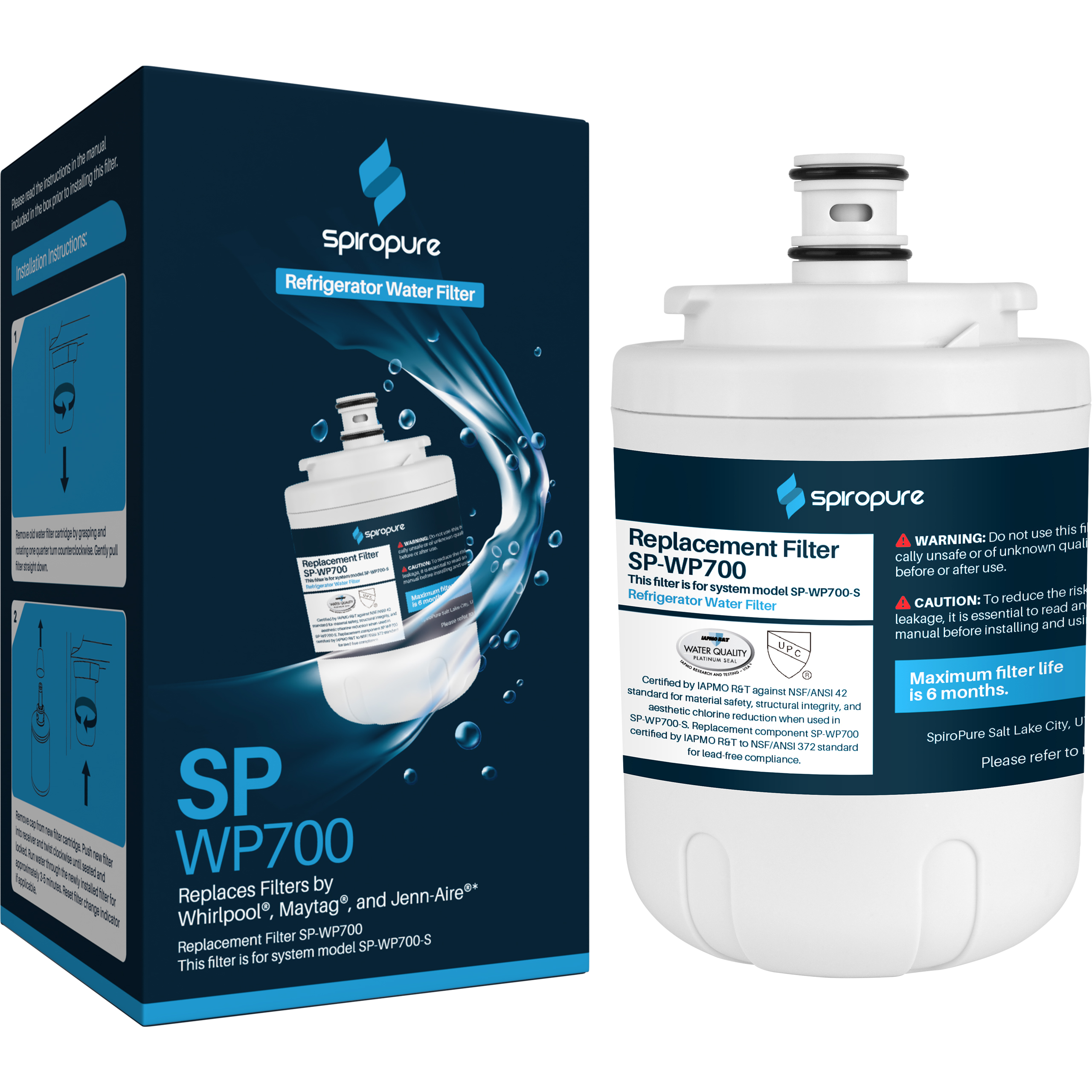 3X Whirlpool UKF7001 UKF6001 EDR7D1 UKF7003 Compatible Refrigerator Water Filter