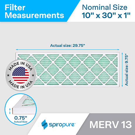 MERV 13 10x30x1