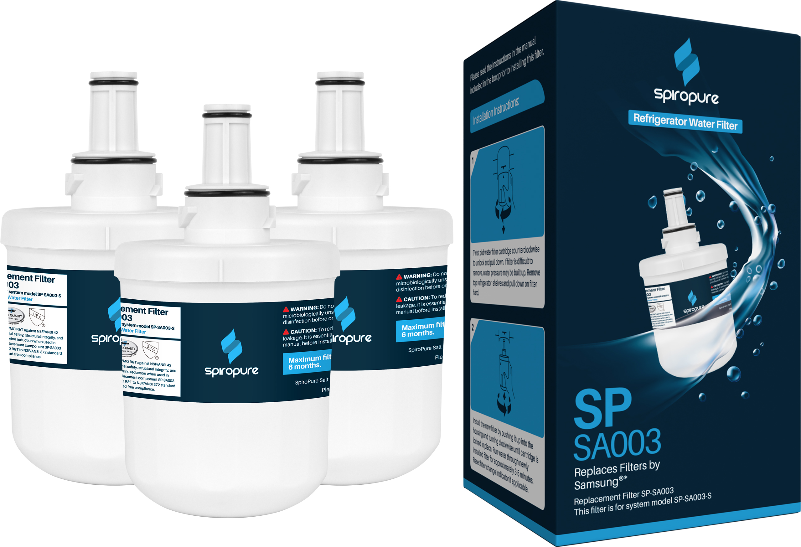 HDX FMS1 Replacement Water Filter by SpiroPure 12.95