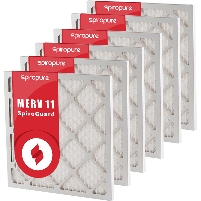 6 Case of • 13 x 21-1/2 x 1 • MERV11 Pleated Air Handler Furnace Filters 