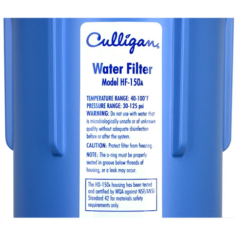 culligan hf 150a filter housing water whole