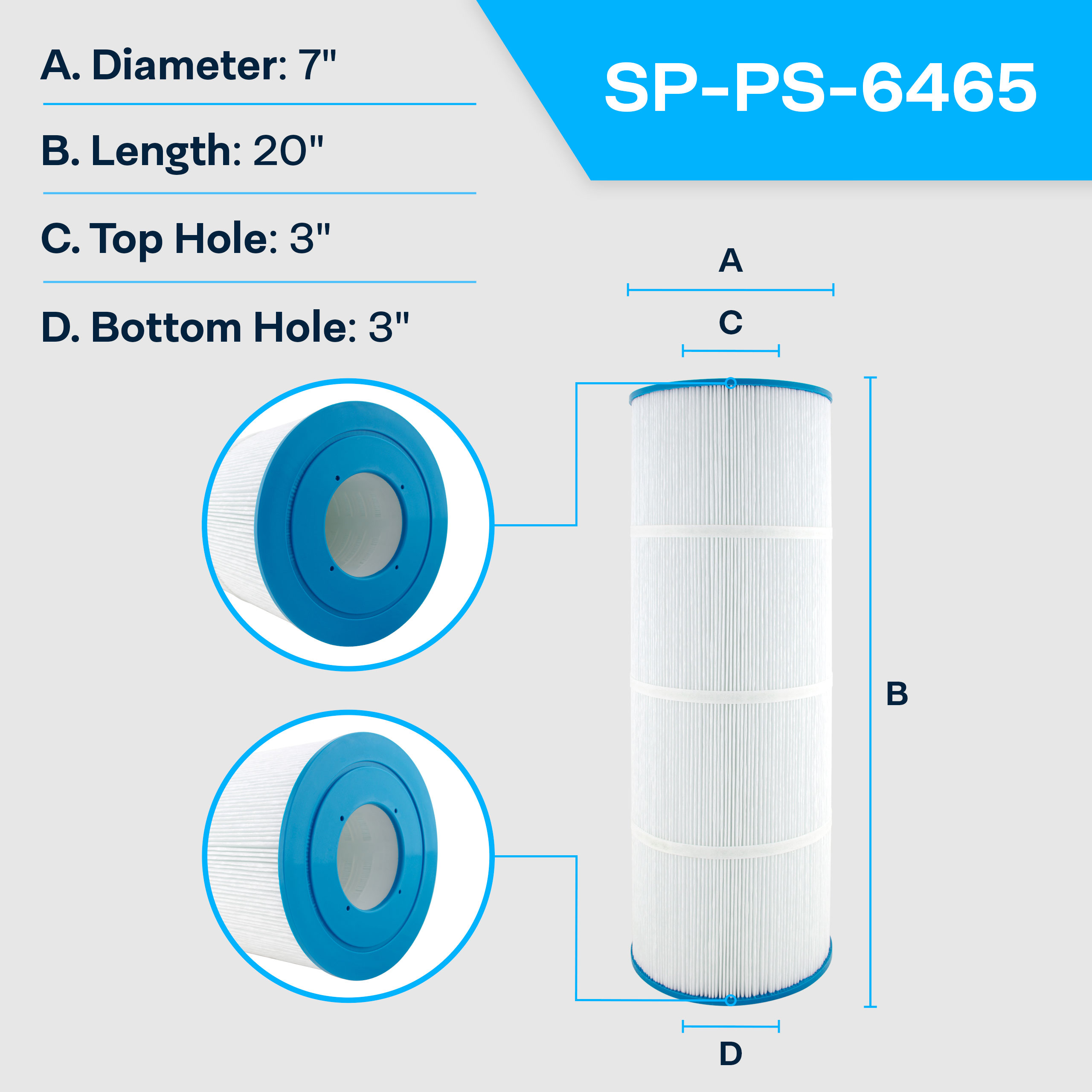 SpiroPure Replacement for Pleatco PCC80 PCC80-M PCC80-PAK4