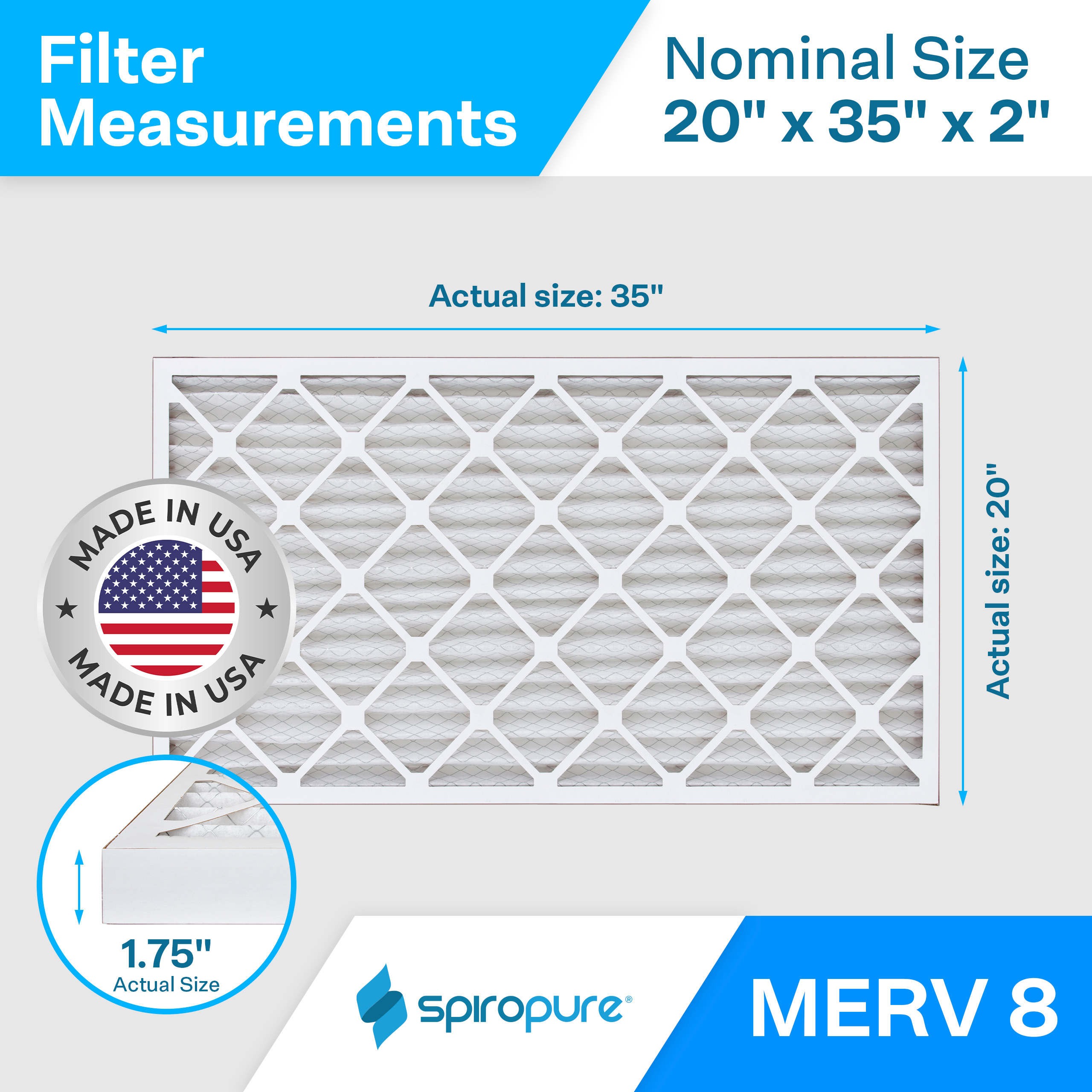 20x35x2 MERV8