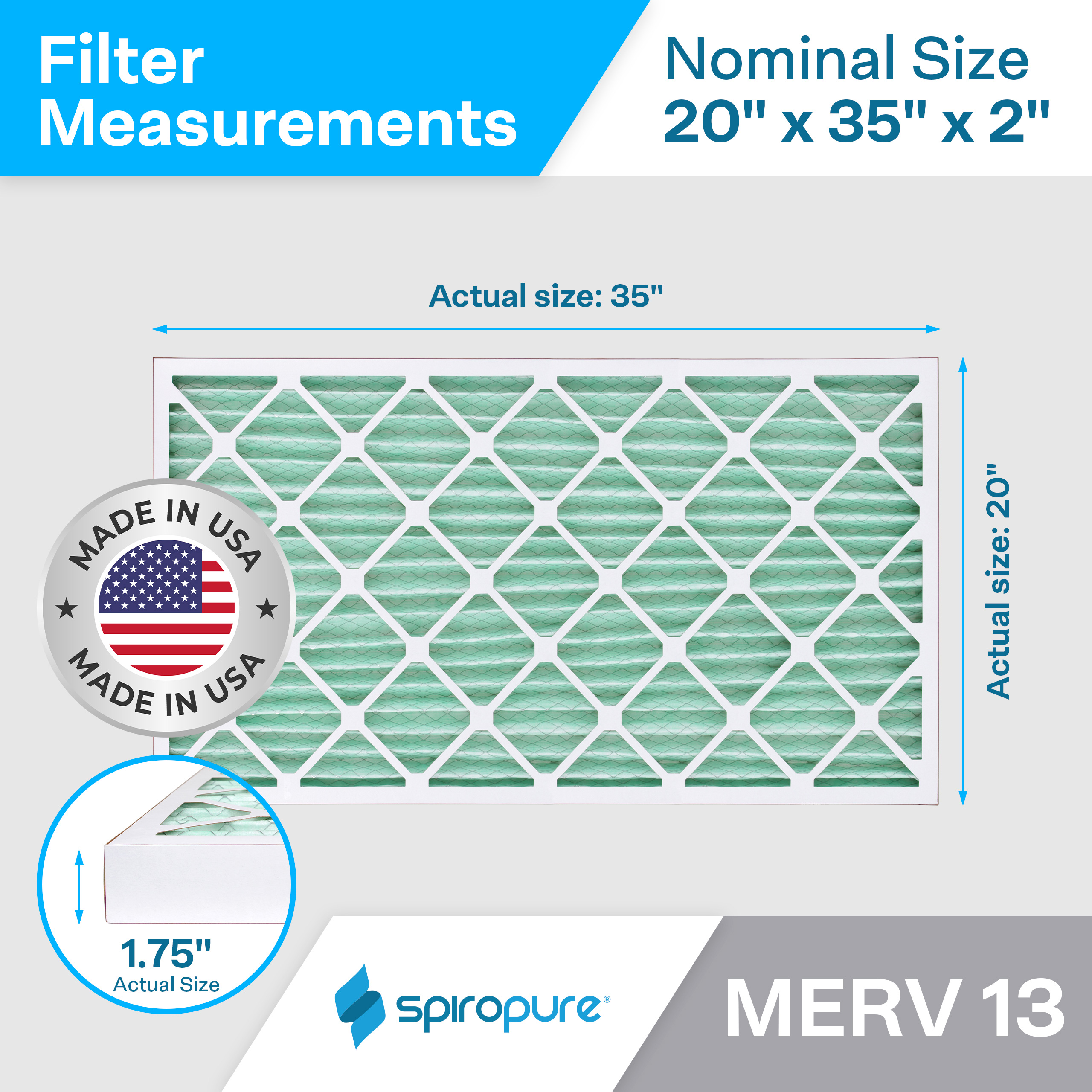 20x35x2 MERV13