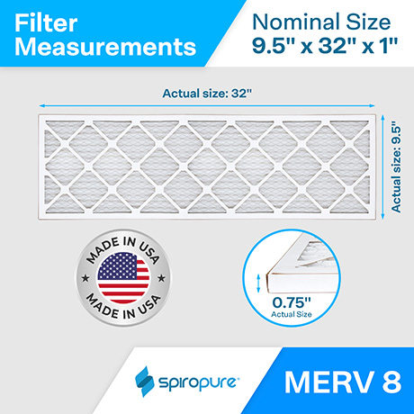 9.5x32x1 MERV8