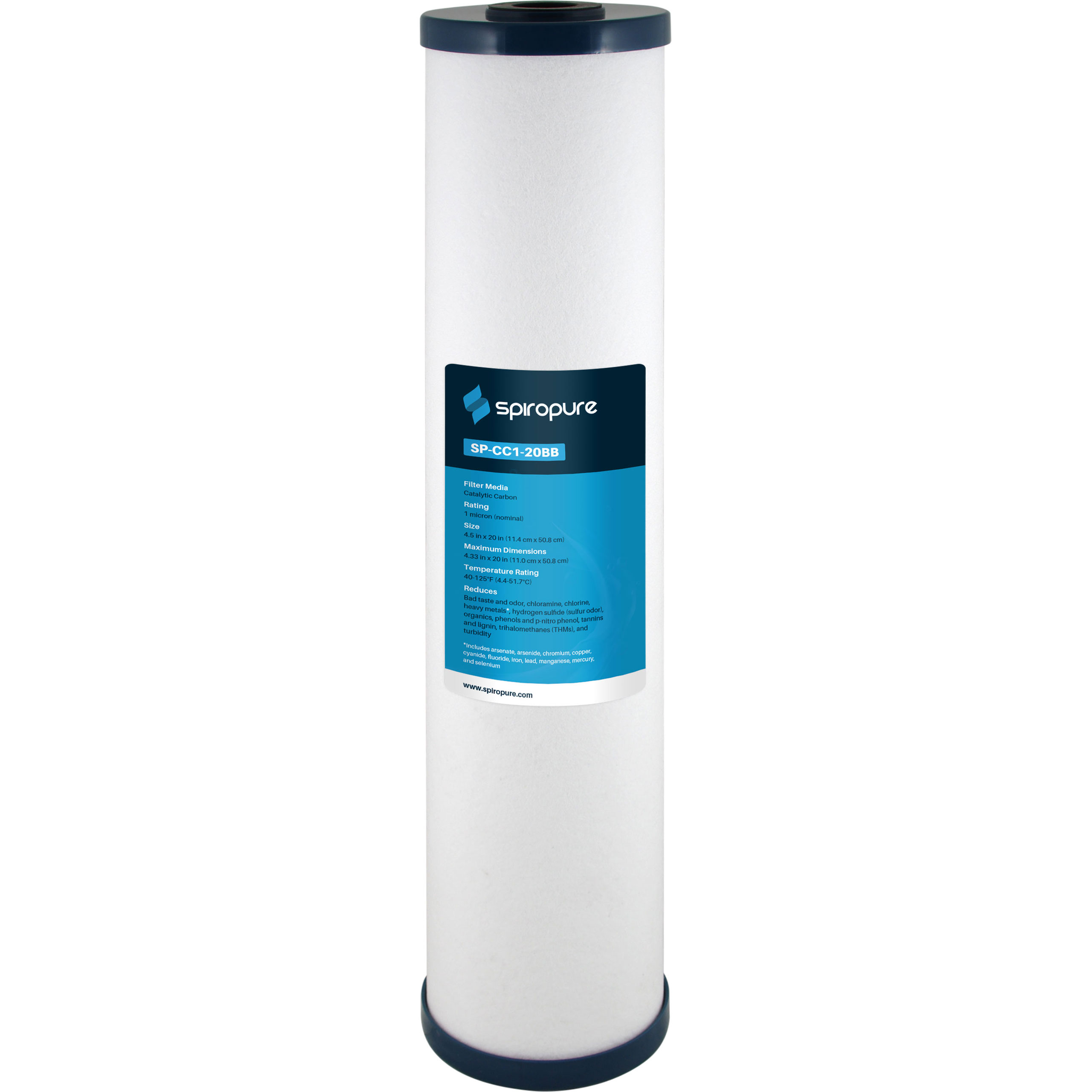 SpiroPure SPCC120BB 20x4.5 Catalytic Carbon Filter 67.74