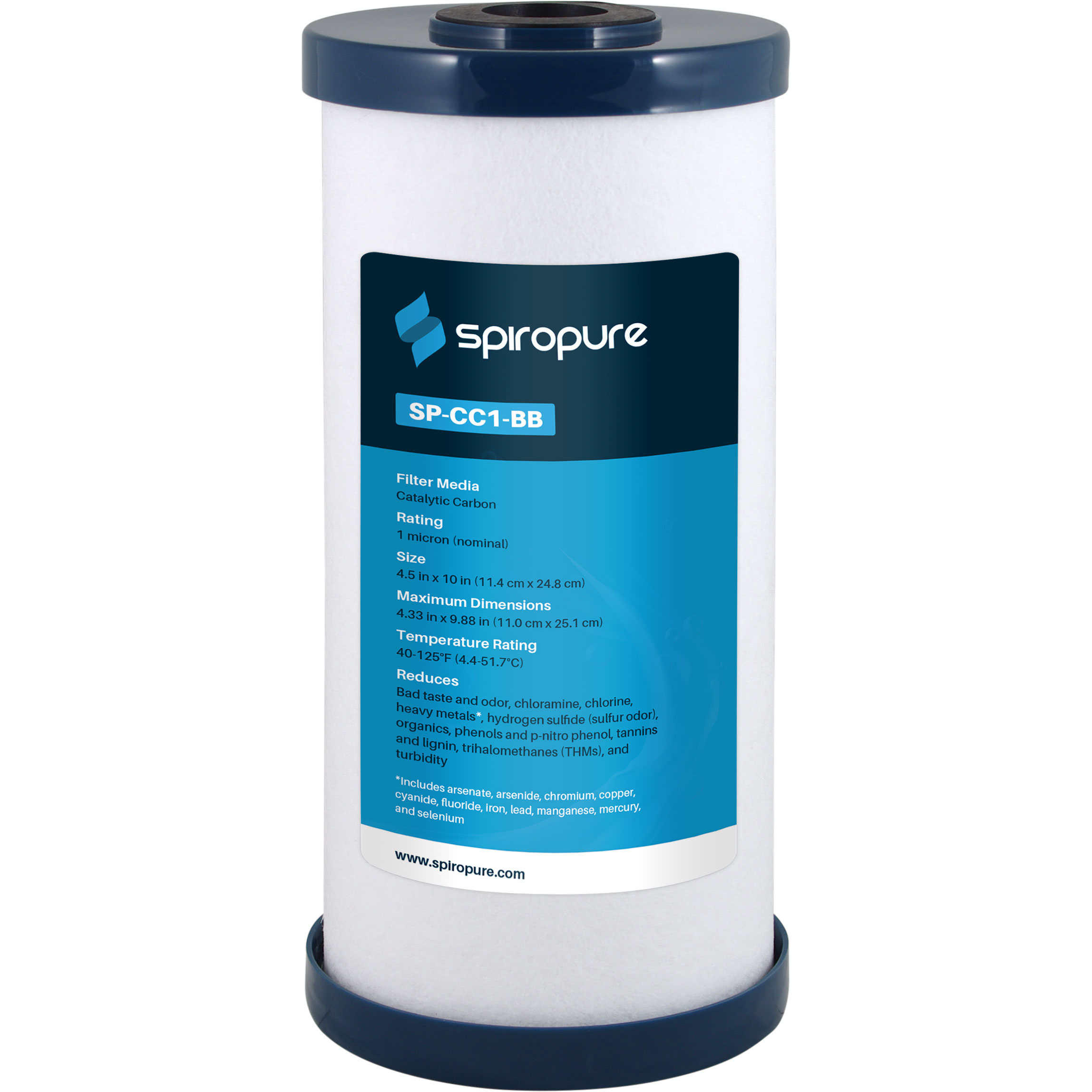 SpiroPure SP CC1 BB 10x4 5 Catalytic Carbon Filter 39 95