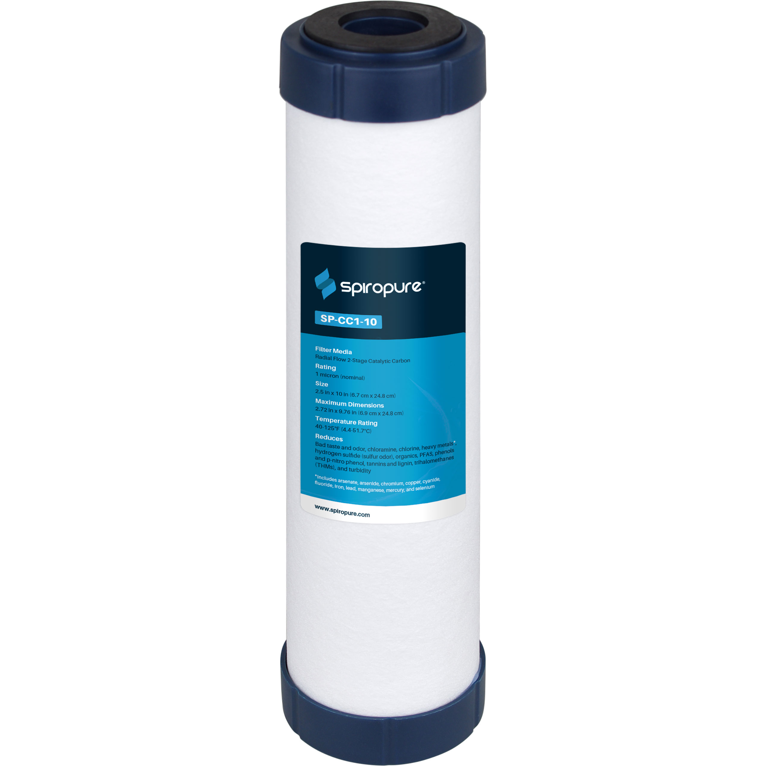 SpiroPure PFOA / PFAS / PFOS 10x2.5 Water Filter 32.95!