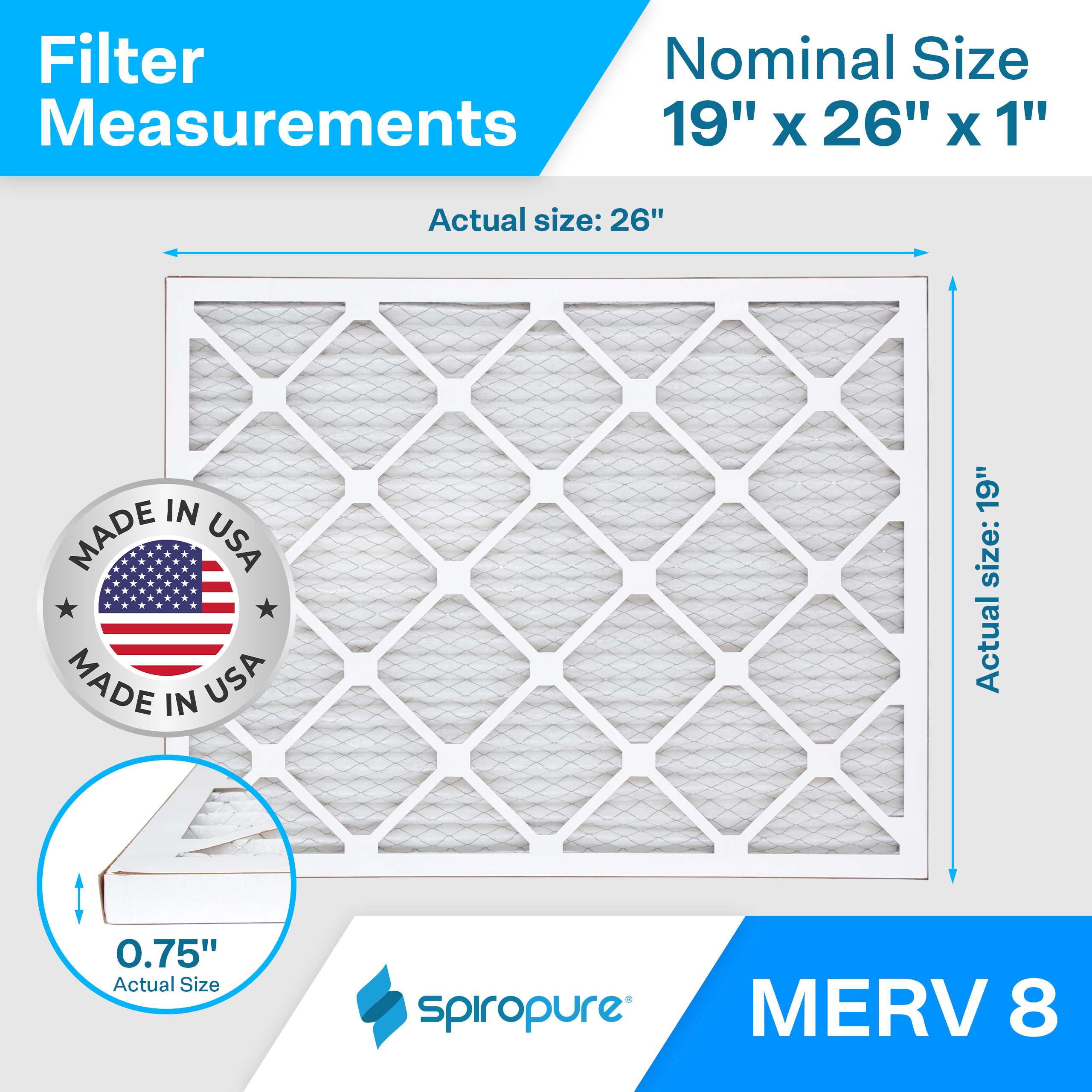 19x26x1 MERV8