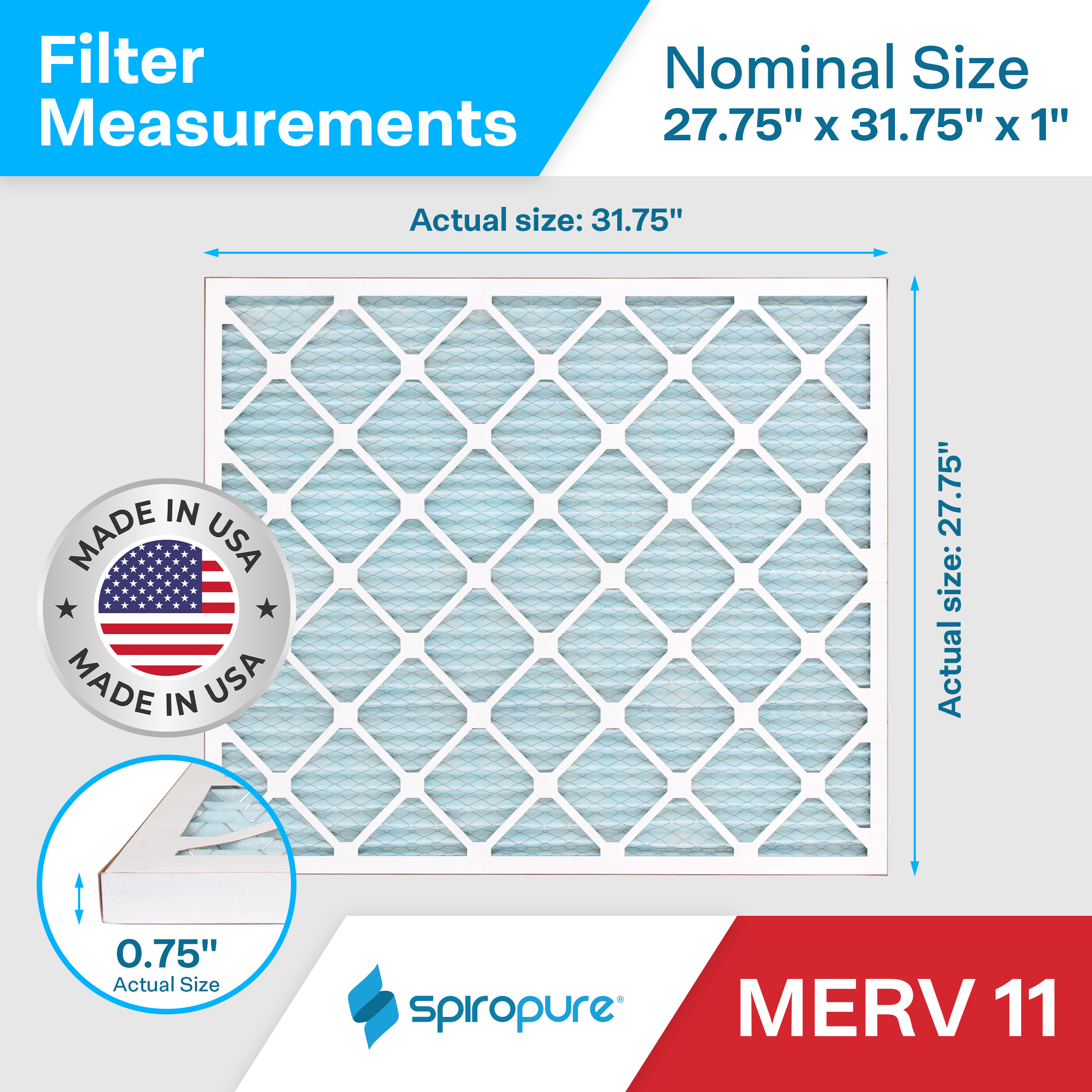 27.75x31.75x1 MERV11