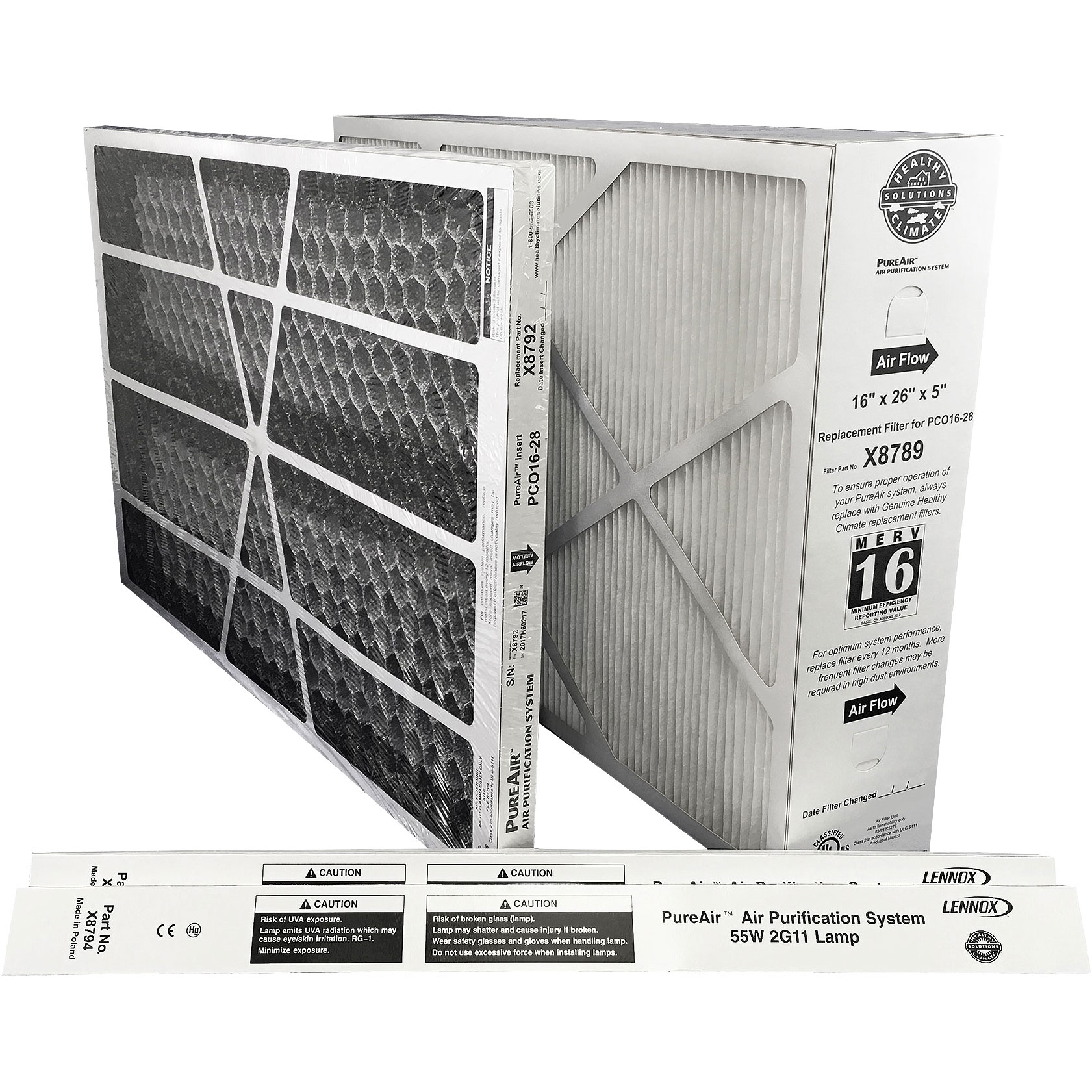 Lennox X8796 Maintenance Kit for PCO1628 Air Cleaner 230.99