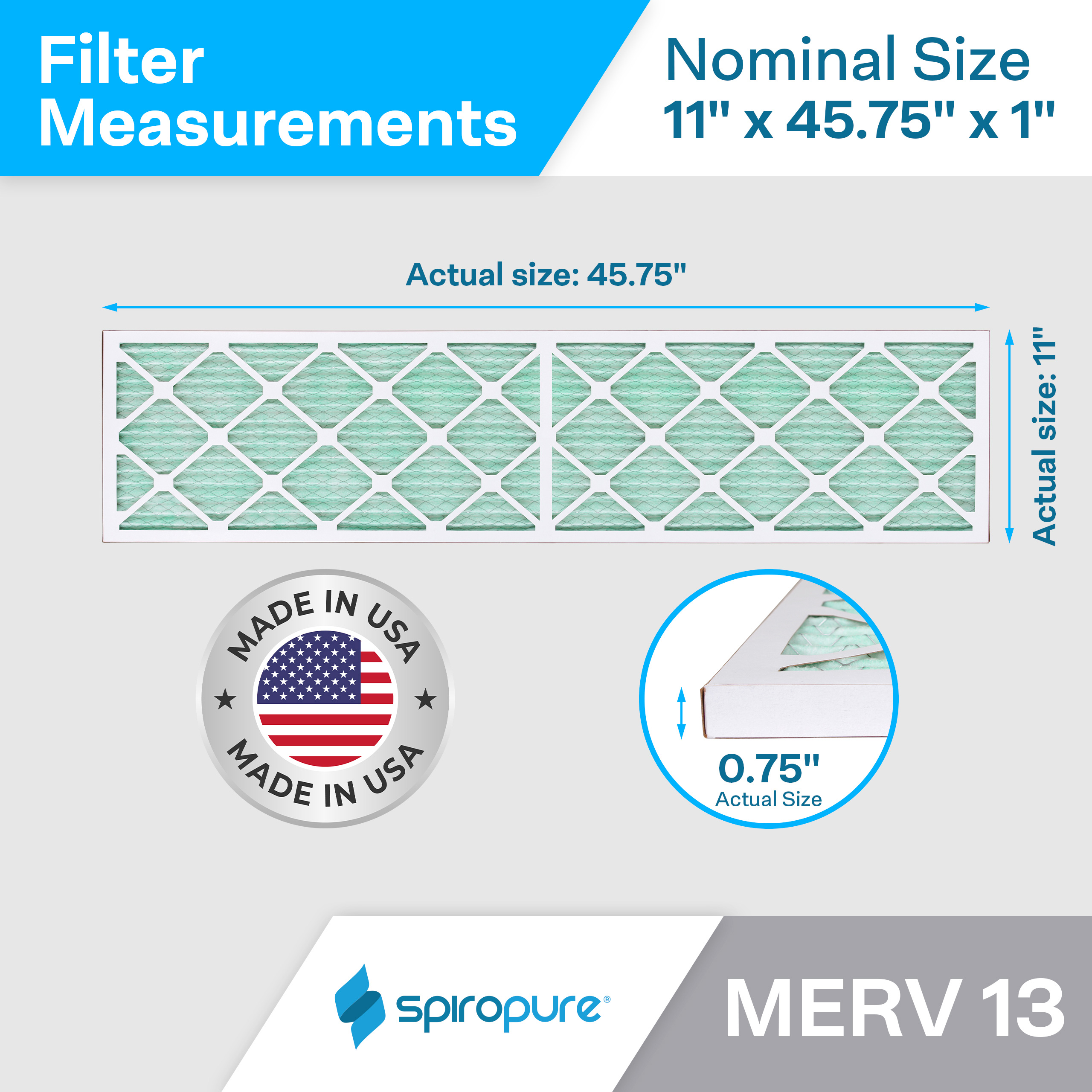 11x45.75x1 MERV13