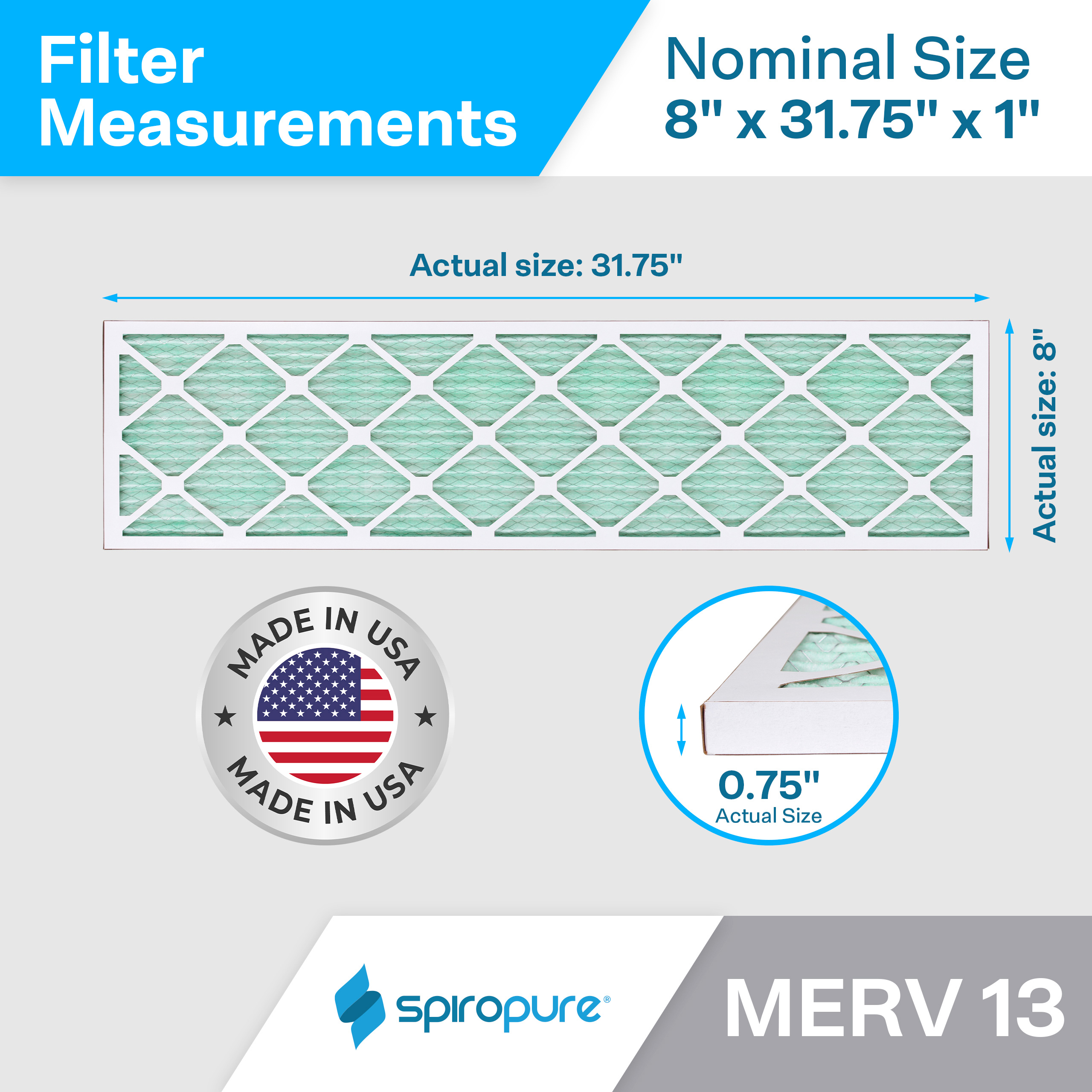8x31.75x1 MERV13