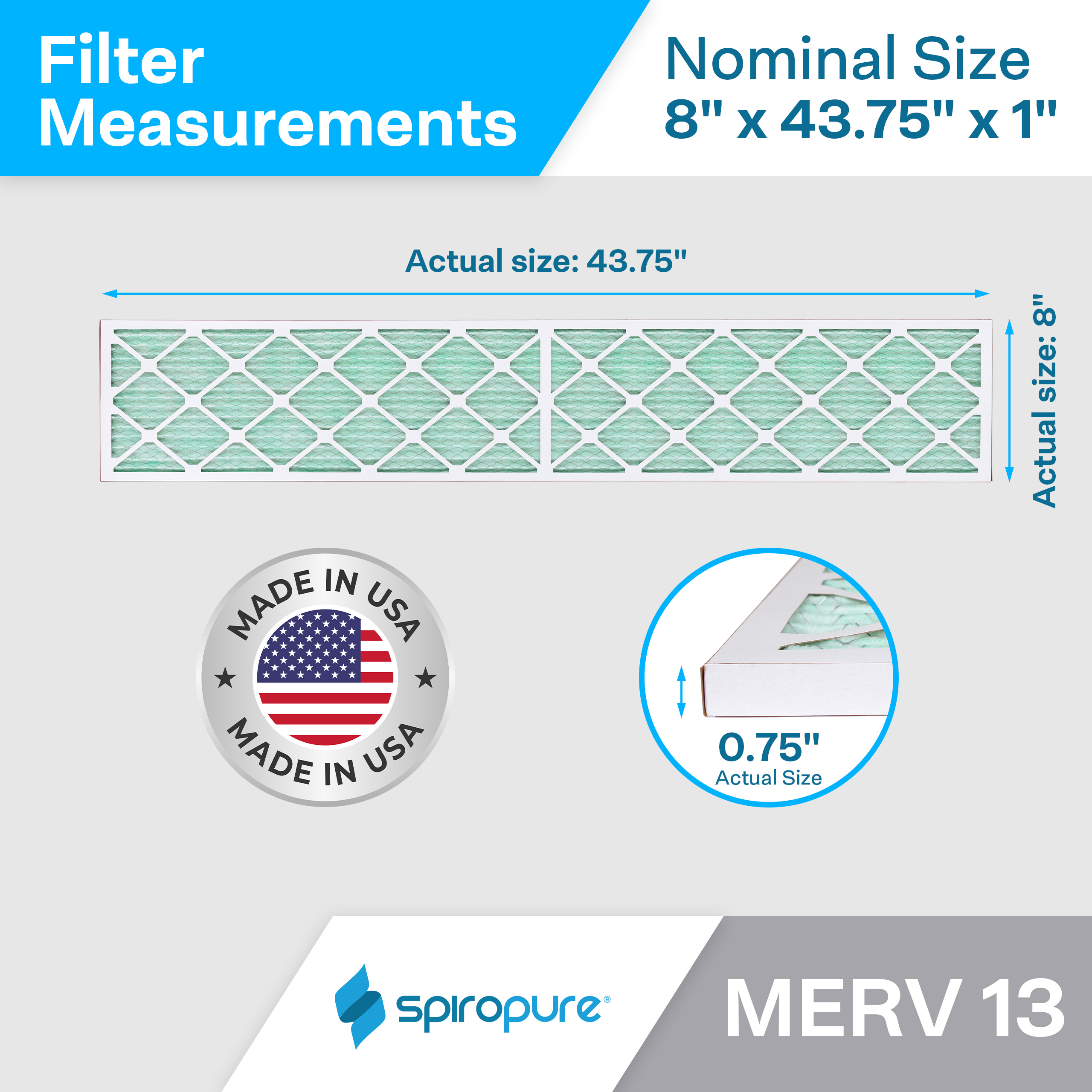 8x43.75x1 MERV13