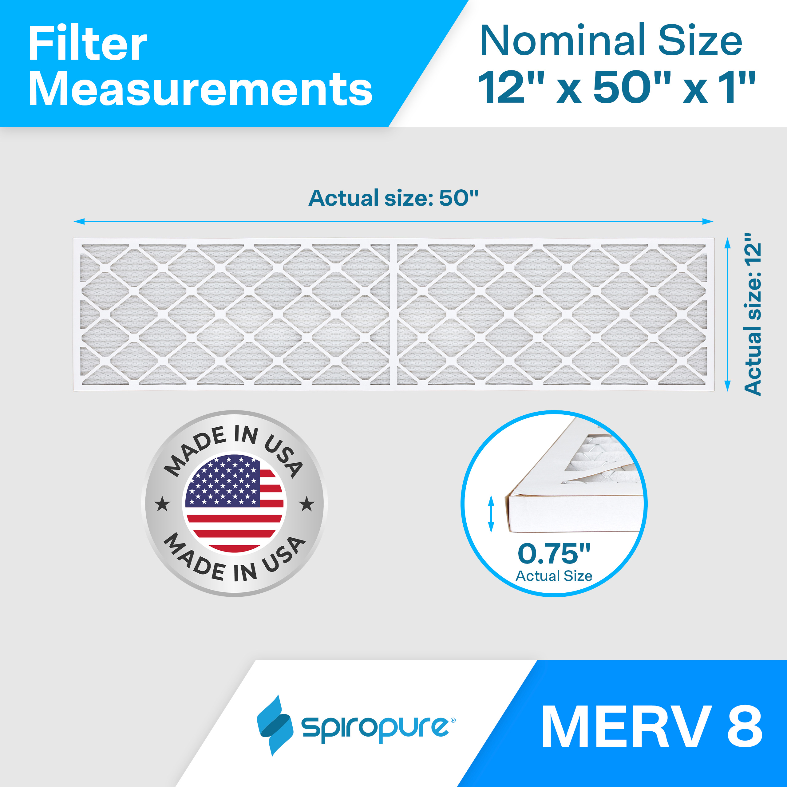 12x50x1 MERV8