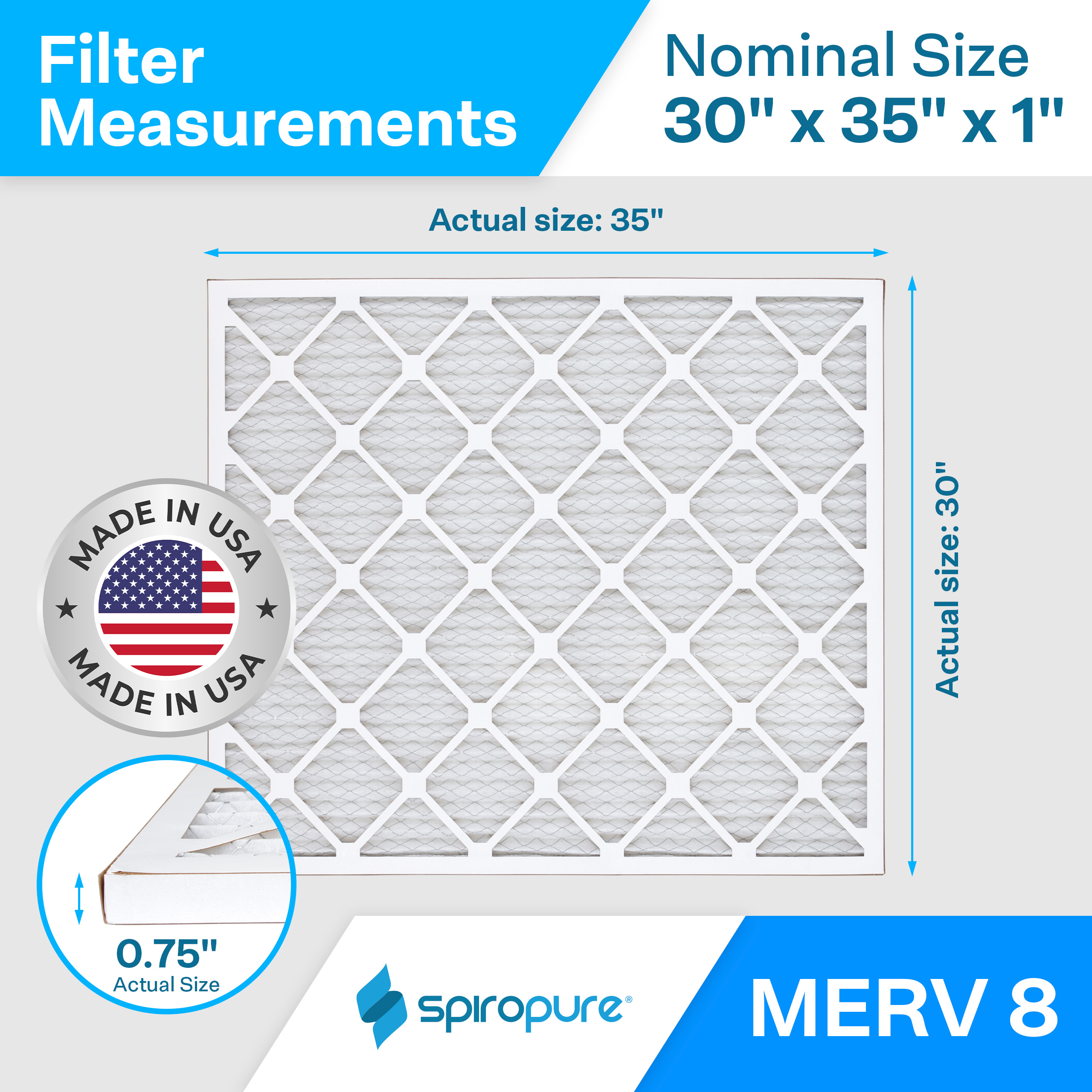30x35x1 MERV8