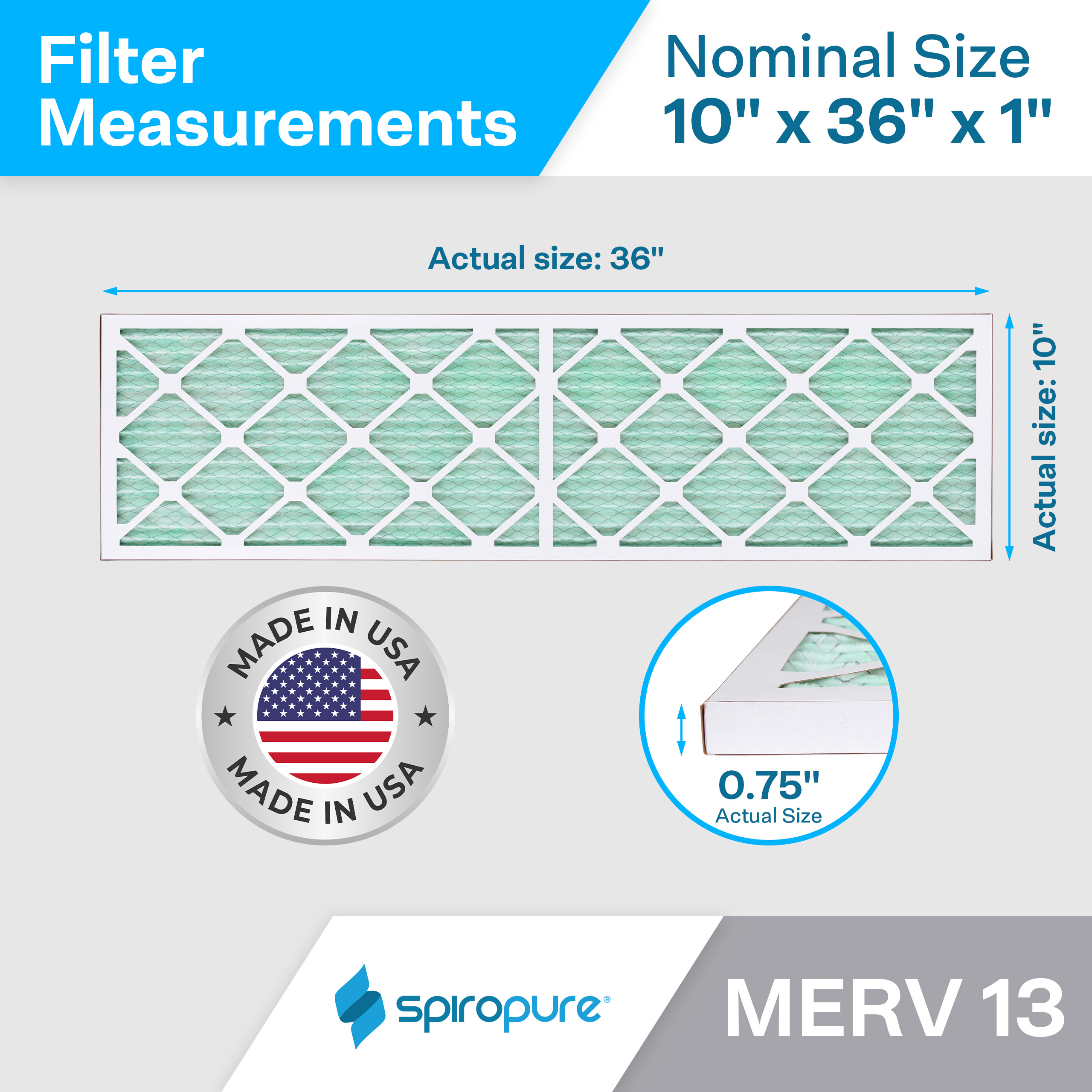 10x36x1 MERV13