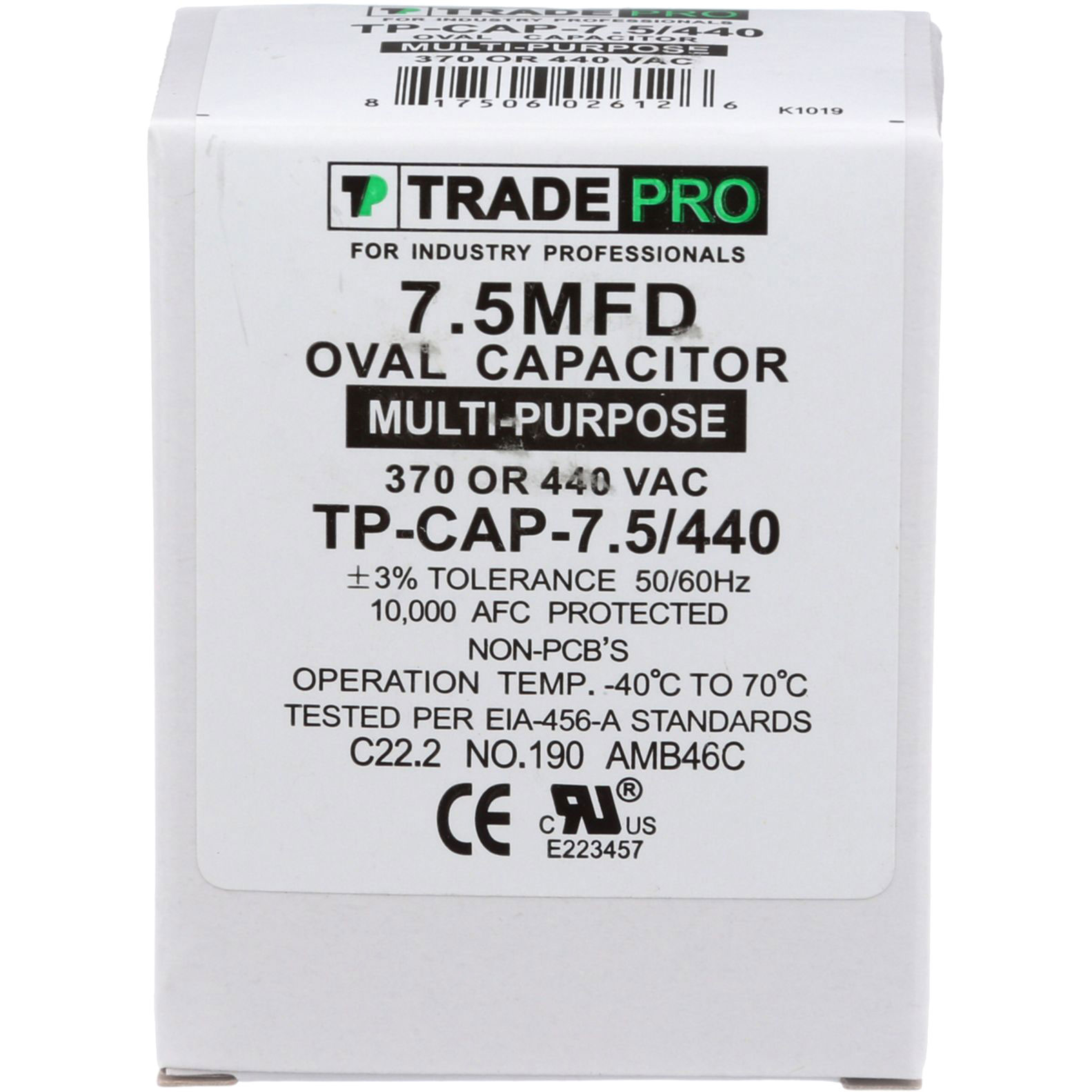 Carrier TP-CAP-7.5/440