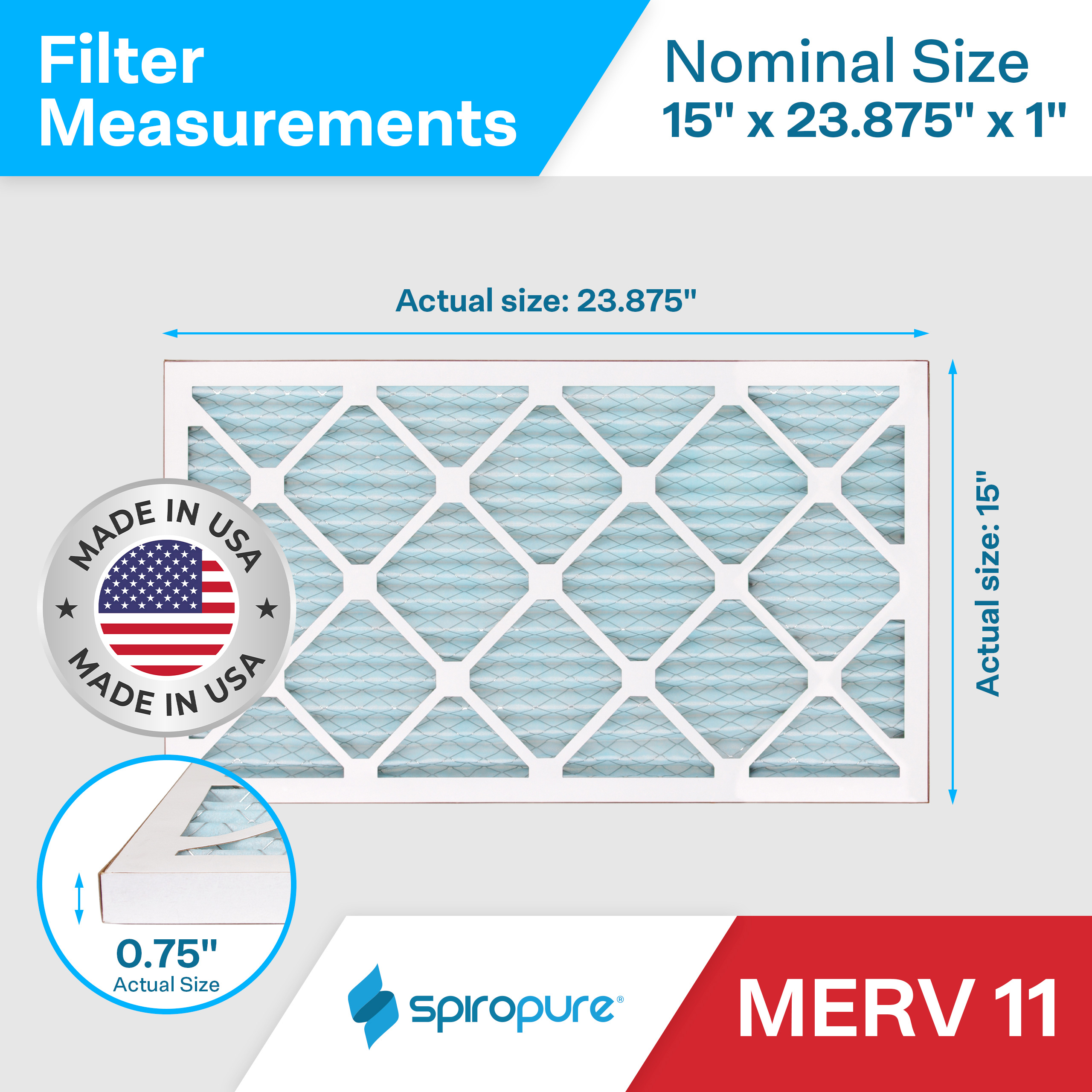 15x23.875x1 MERV11