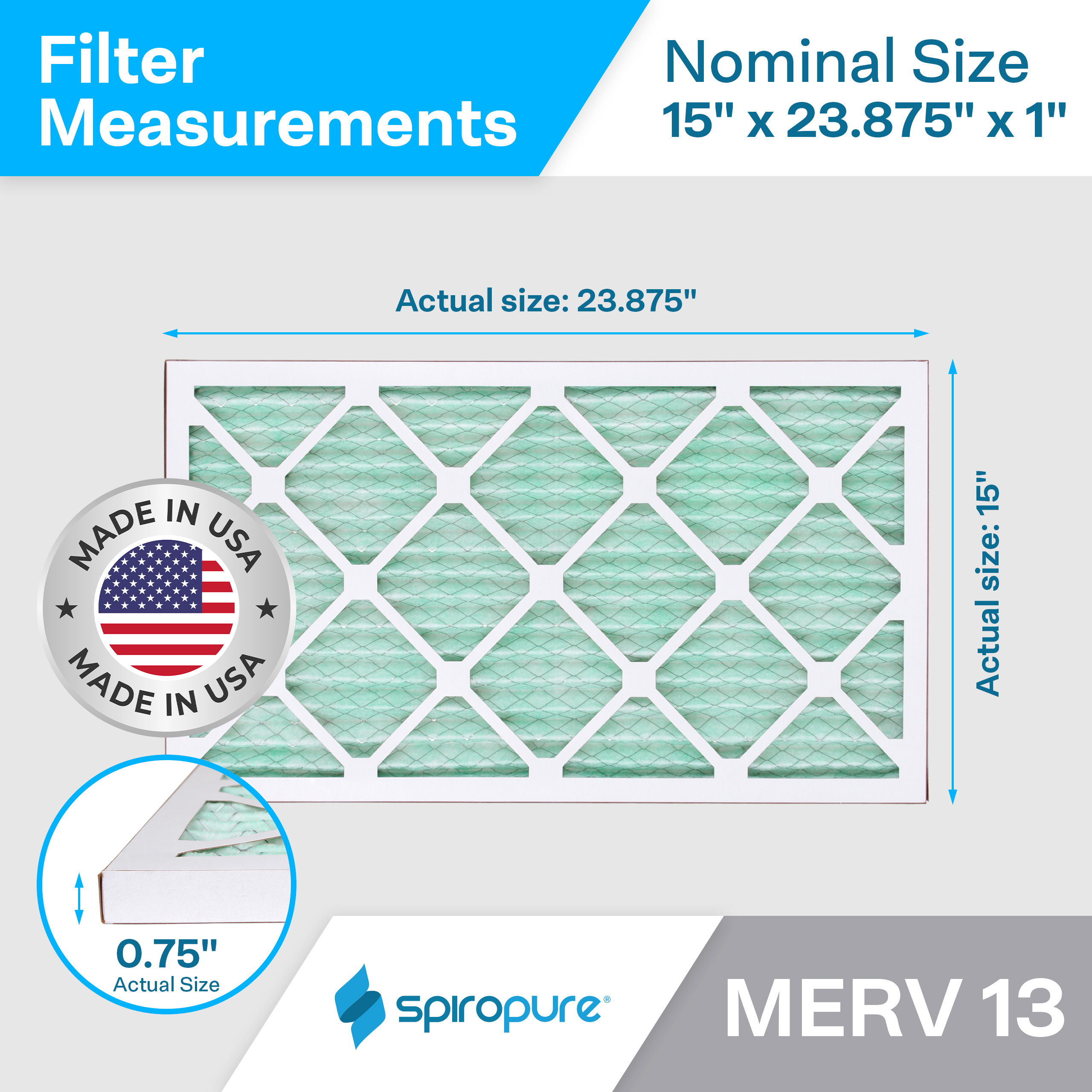 15x23.875x1 MERV13