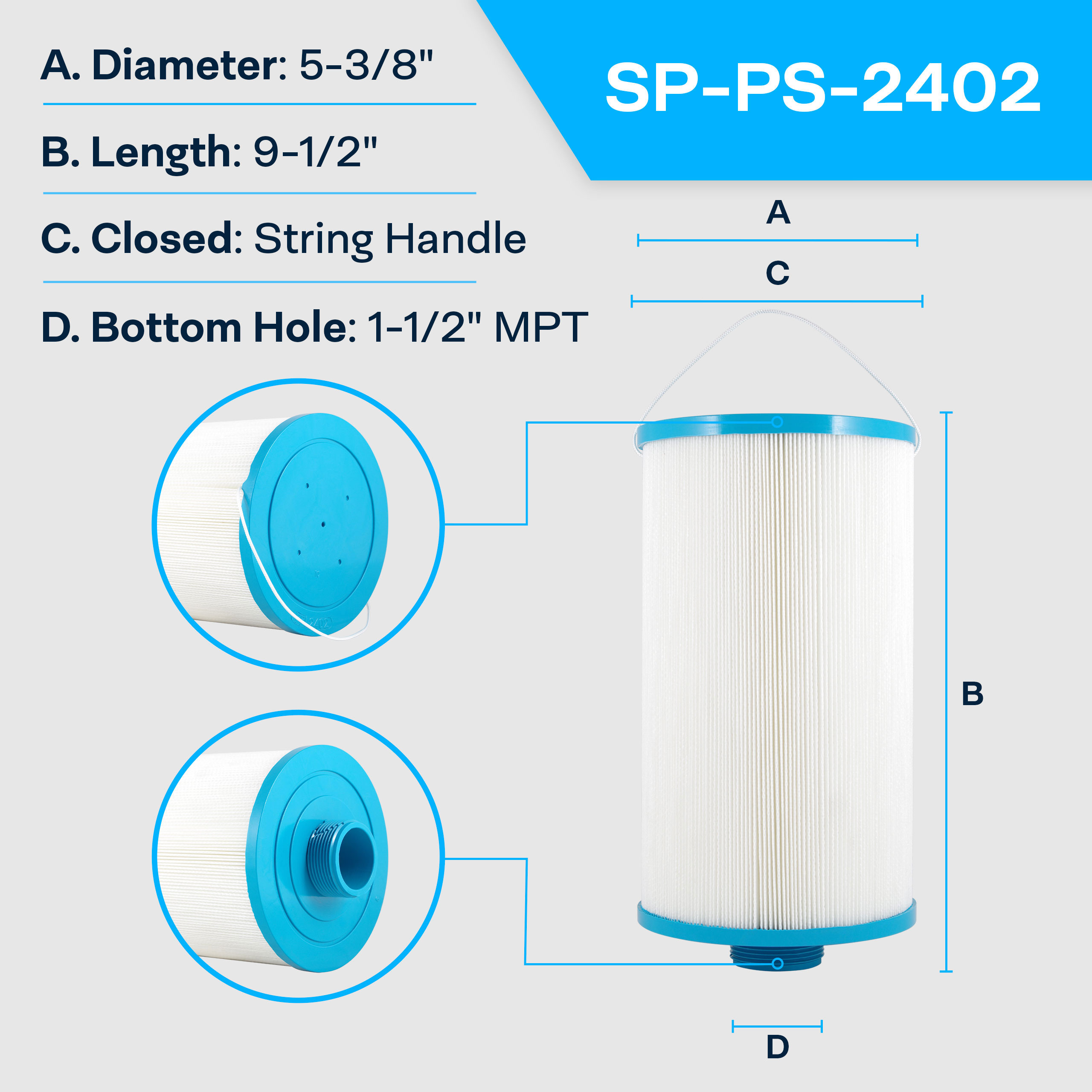 Watkins 303279 Compatible Hot Tub Spa Filter 28.07