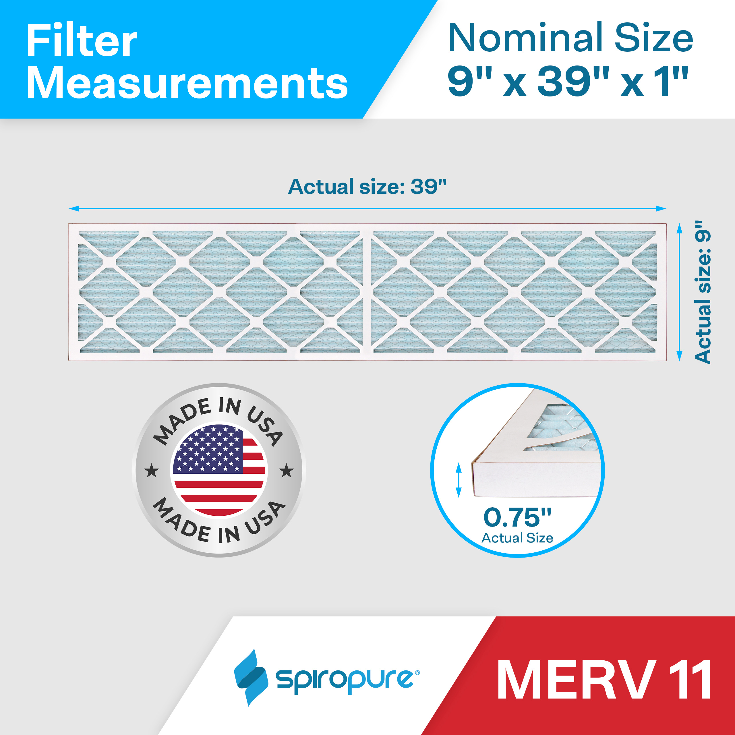 9x39x1 MERV11