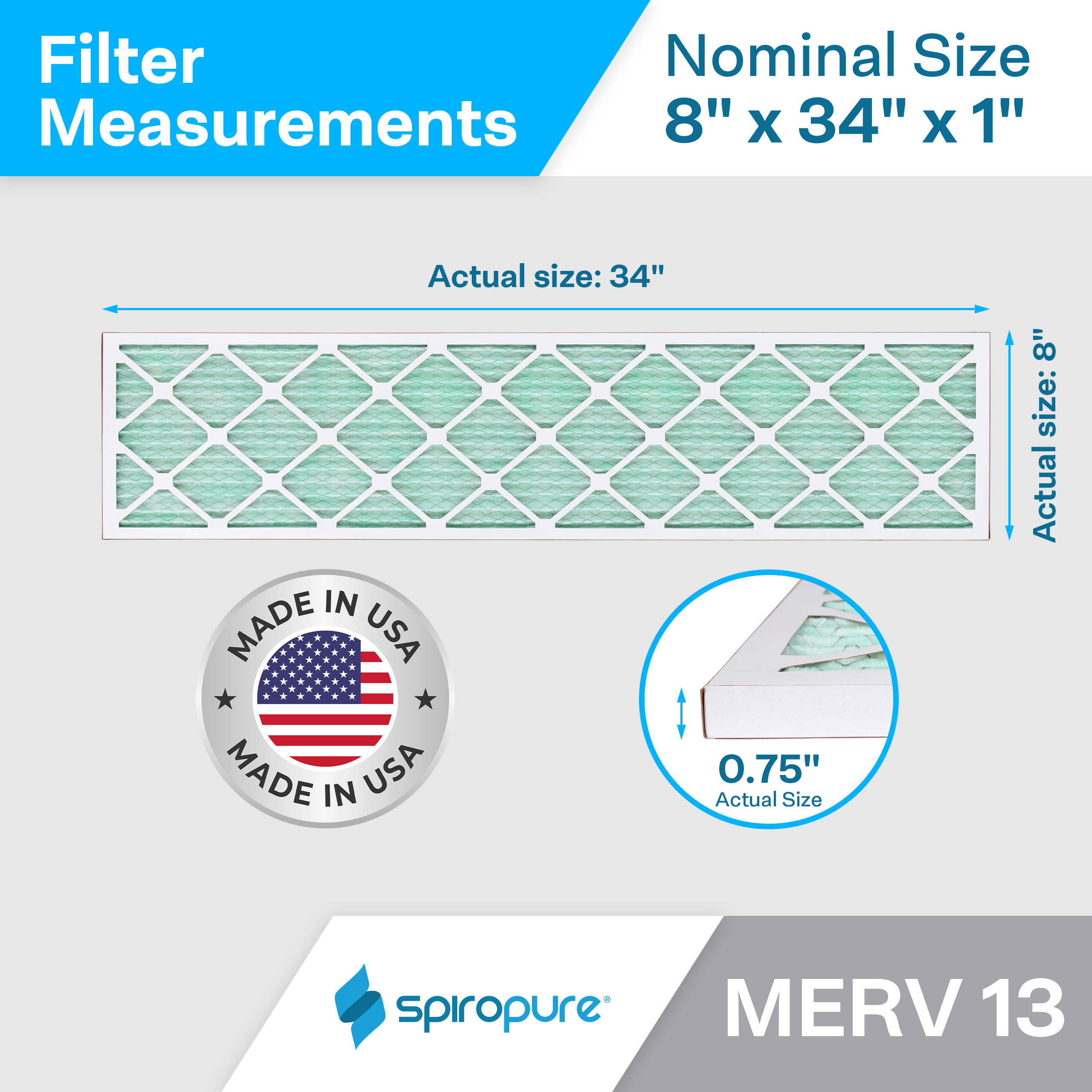 8x34x1 MERV13
