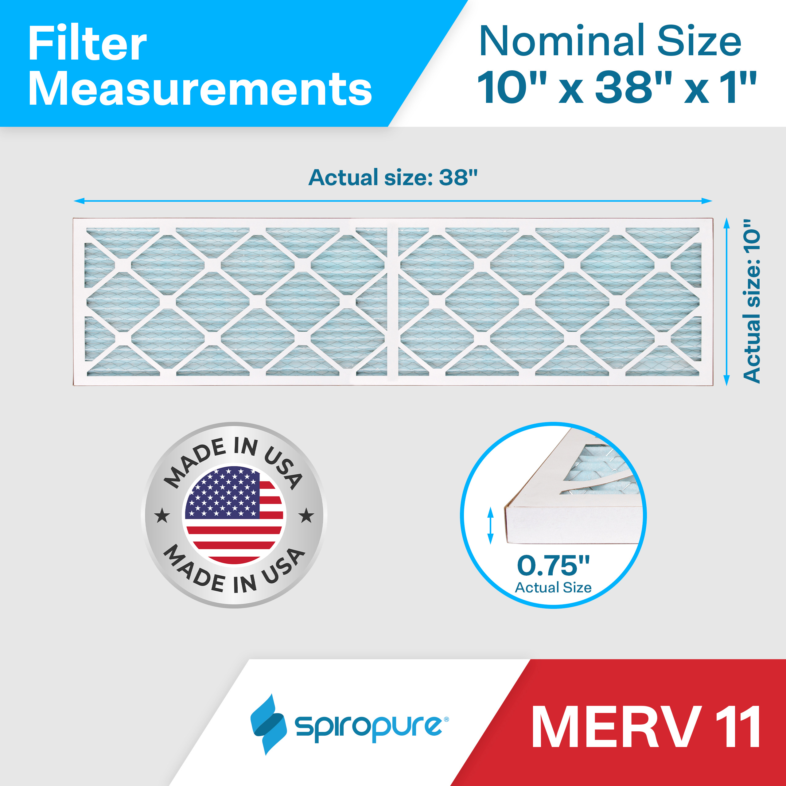 10x38x1 MERV11