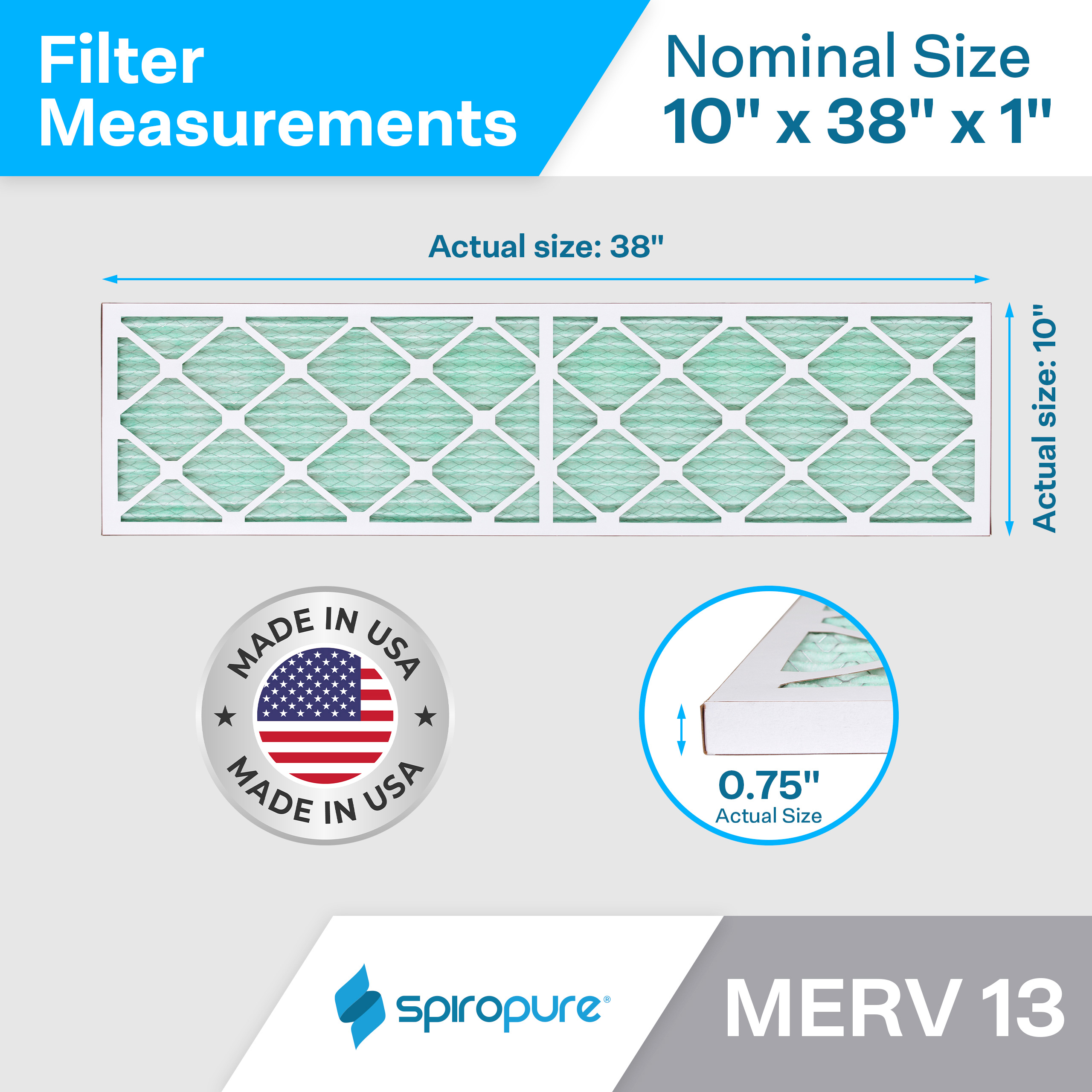 10x38x1 MERV13
