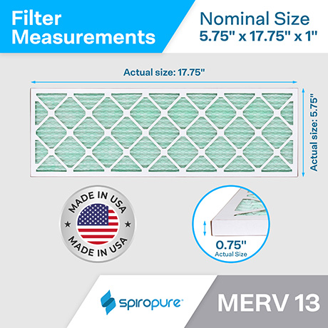 5.75x17.75x1 MERV13