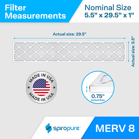 5.5x29.5x1 MERV8
