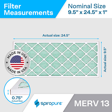 9.5x24.5x1 MERV13