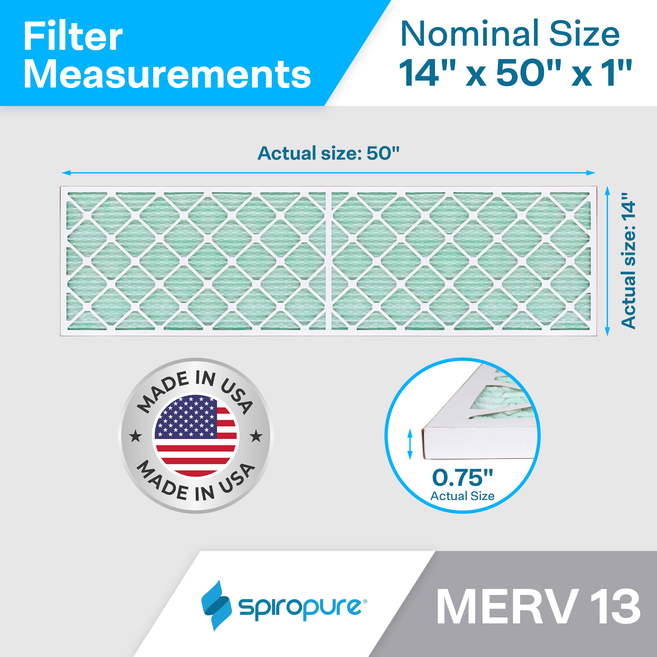 14x50x1 MERV13