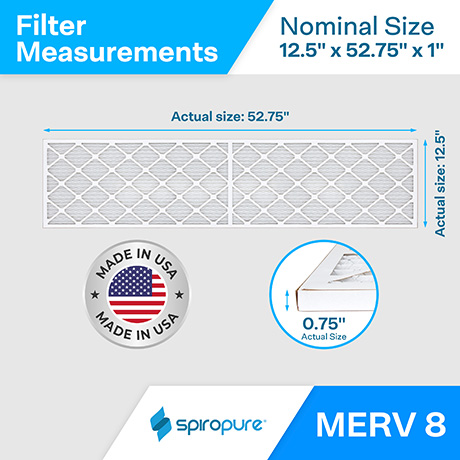 12.5x52.75x1 MERV8